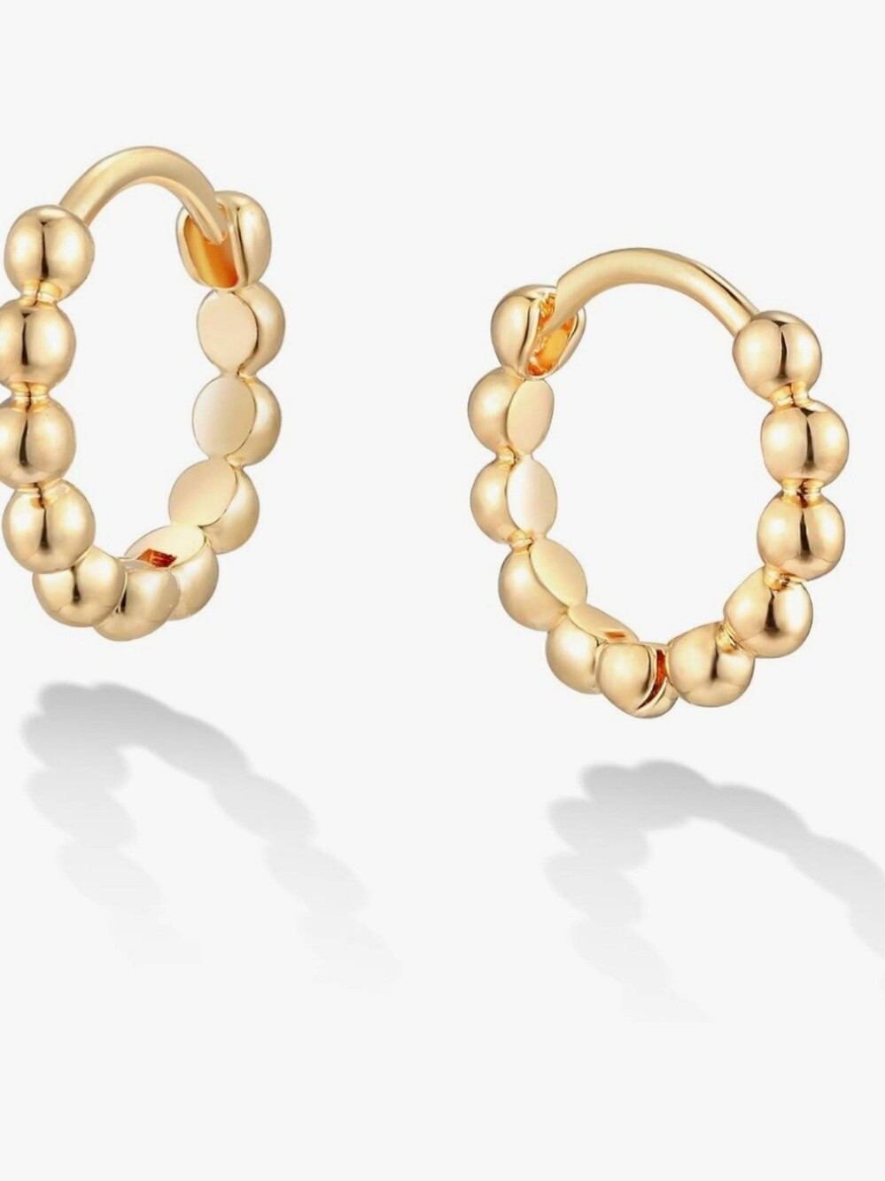 LOYATA Gold Huggie Hoop Earrings 14K Gold Plated